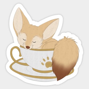 Fennec cup fox Sticker